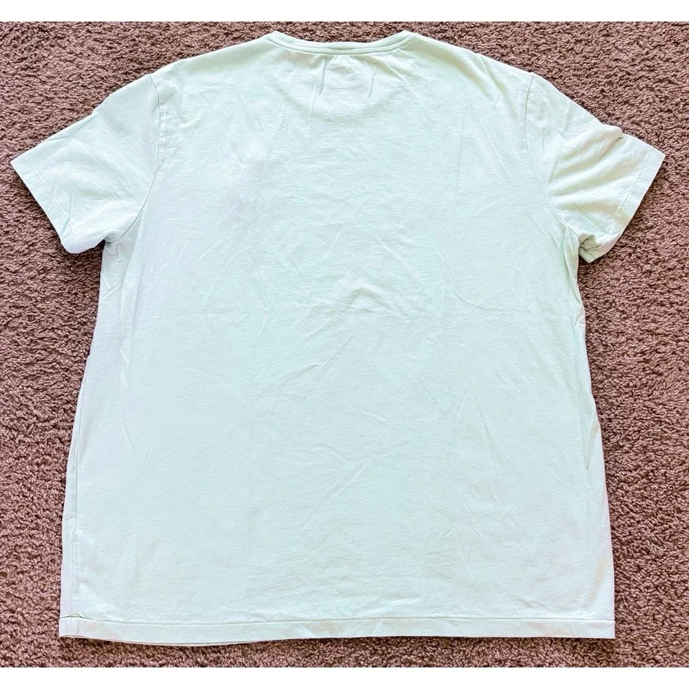 Polo Ralph Lauren T Shirt Men's XL Aqua Green Big Pony 3 Logo Short Sleeve Tee